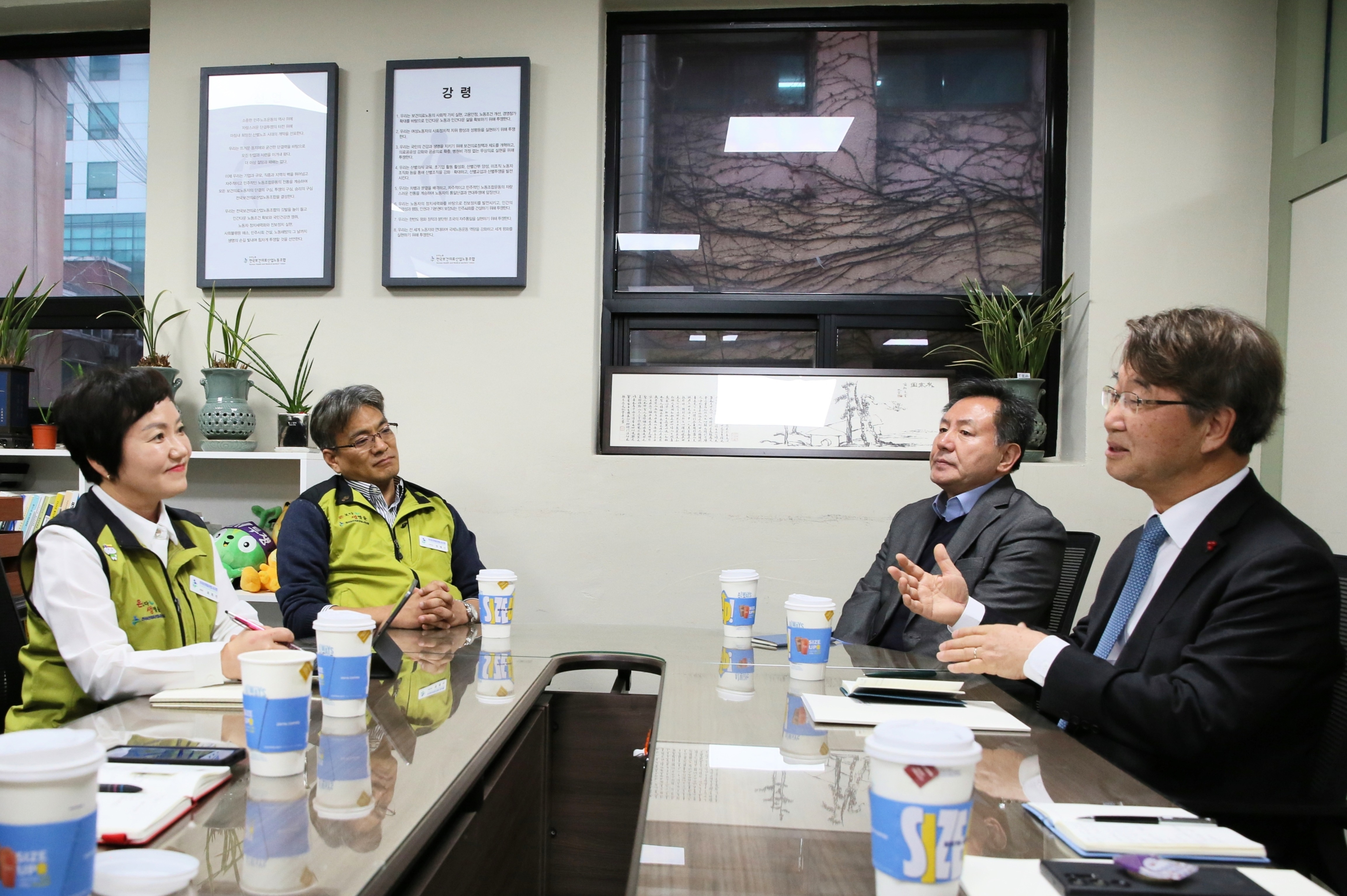 김지형 위원장, 보건의료노조 현장 방문 간담(26.1.6.)